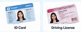 Real-world passport visa and ID document photo examples